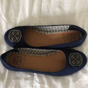 Navy Ballet Flats